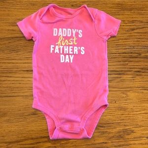 Daddy’s first Father’s Day onesie